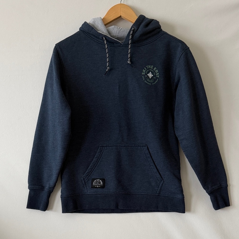 Ski The East Youth Apres Ski Navy Hoodie Like New Size Large